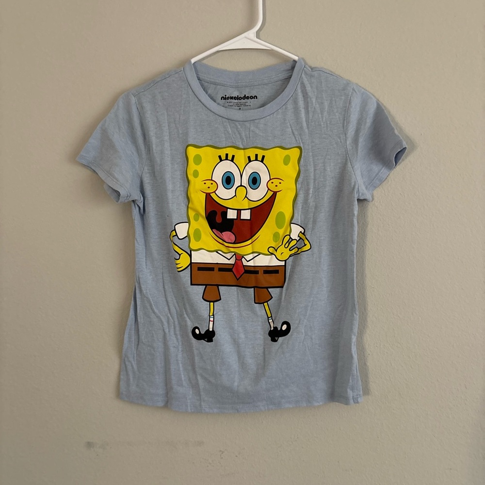 Nickelodeon Blue SpongeBob Short Sleeve Tee